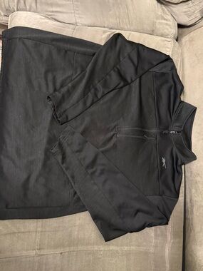 Reebok Men’s Black Quarter-Zip Performance Jacket